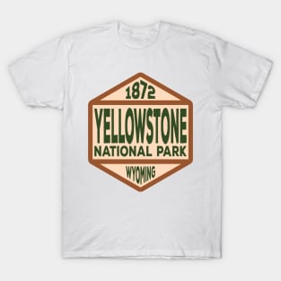 Yellowstone National Park Wyoming badge T-Shirt